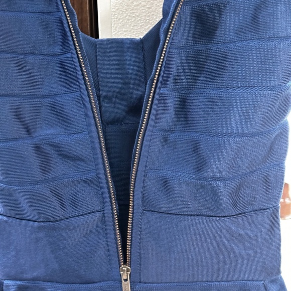 French Connection Bodycon Bandage Dress - Blue Size 2 - Picture 10 of 12